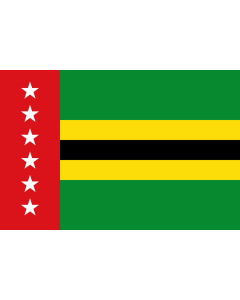 Flag: Santander  Colombia | Santander  Decreto 579 de 1972/Ordenanza 8 de 2008 |  landscape flag | 2.16m² | 23sqft | 120x180cm | 4x6ft 