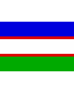 Flag: Santiago de Cali, Colombia |  landscape flag | 1.35m² | 14.5sqft | 90x150cm | 3x5ft 