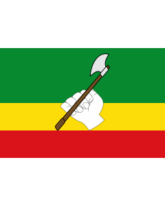 Flag: Saravena  Arauca | Municipio de Saravena  Arauca |  landscape flag | 1.35m² | 14.5sqft | 90x150cm | 3x5ft 
