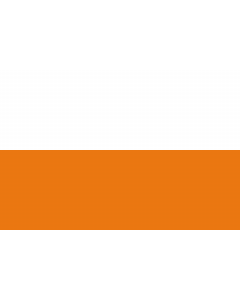 Flag: Yacopí  Cundinamarca | Municipio de Yacopí  Cundinamarca   Compuesta por el color naranja y el color blanco |  landscape flag | 2.16m² | 23sqft | 120x180cm | 4x6ft 