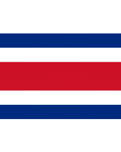 Flag: Costa Rica |  landscape flag | 0.7m² | 7.5sqft | 70x100cm | 2x3ft 