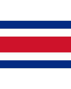 Bandera: Costa Rica |  bandera paisaje | 0.375m² | 50x75cm 