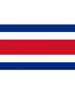 Flag: Costa Rica |  landscape flag | 6.7m² | 72sqft | 200x335cm | 6x11ft 