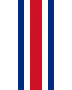 Vertical Hanging Beam Flag: Costa Rica |  portrait flag | 3.5m² | 38sqft | 300x120cm | 10x4ft 