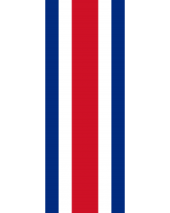 Flag: Costa Rica |  portrait flag | 6m² | 64sqft | 400x150cm | 13x5ft 