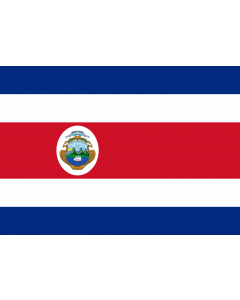 Flag: Costa Rica |  landscape flag | 0.7m² | 7.5sqft | 70x100cm | 2x3ft 