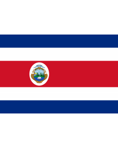 Flag: Costa Rica |  landscape flag | 2.16m² | 23sqft | 120x180cm | 4x6ft 