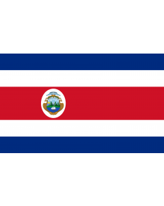 Flag: Costa Rica |  landscape flag | 2.4m² | 26sqft | 120x200cm | 4x7ft 