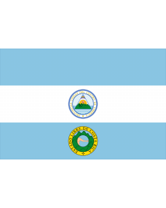 Flag: Costa Rica  1824 | Costa Rica Nov 1824, by User Kookaburra and User Fornax |  landscape flag | 2.16m² | 23sqft | 120x180cm | 4x6ft 