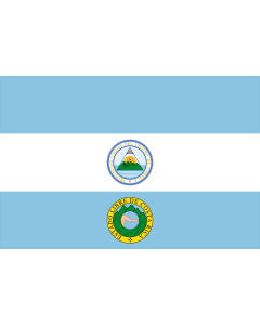 Flagge: XL Costa Rica  1824 | Costa Rica Nov 1824, by User Kookaburra and User Fornax  |  Querformat Fahne | 2.16m² | 120x180cm 