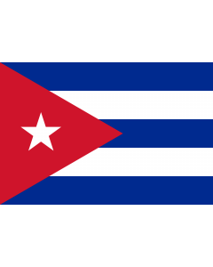 Flag: Cuba |  landscape flag | 2.16m² | 23sqft | 120x180cm | 4x6ft 