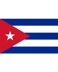 Flag: Cuba |  landscape flag | 1.35m² | 14.5sqft | 90x150cm | 3x5ft 