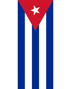 Bandera: Cuba |  bandera vertical | 3.5m² | 300x120cm 