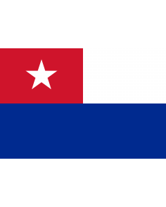 Drapeau: Naval Jack of Cuba |  drapeau paysage | 2.16m² | 120x180cm 