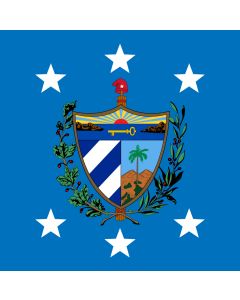 Flag: President of Cuba |  0.06m² | 0.65sqft | 25x25cm | 10x10inch 