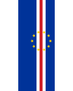 Banner-Flagge:  Kap Verde  |  Hochformat Fahne | 3.5m² | 300x120cm 