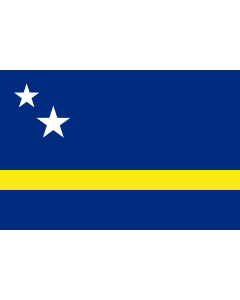Flag: Curaçao |  landscape flag | 0.96m² | 10sqft | 80x120cm | 2.5x4ft 