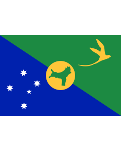 Flag: Christmas Island |  landscape flag | 0.96m² | 10sqft | 80x120cm | 2.5x4ft 