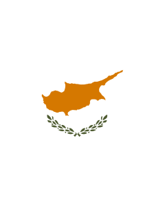 Table-Flag / Desk-Flag: Cyprus 15x25cm