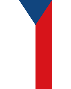 Bandera: Bandera vertical con potencia República Checa |  bandera vertical | 6m² | 400x150cm 