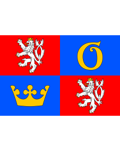 Flag: Hradec Králové Region |  landscape flag | 0.375m² | 4sqft | 50x75cm | 1.5x2.5ft 