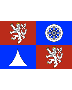 Flag: Liberec Region |  landscape flag | 1.35m² | 14.5sqft | 90x150cm | 3x5ft 