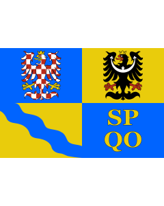 Flag: Olomouc Region |  landscape flag | 0.7m² | 7.5sqft | 70x100cm | 2x3ft 