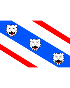 Flag: Albrechtice  Usti nad Orlici | Coat of arms |  landscape flag | 0.06m² | 0.65sqft | 20x30cm | 8x12in 