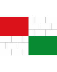 Flag: Village of Březí, Czech Republic |  landscape flag | 2.16m² | 23sqft | 120x180cm | 4x6ft 