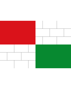 Bandera de  Březí, Břeclav District | Village of Březí, Czech Republic | Gemeinde Březí u Mikulova, Tschechien | Březí, Česko |  bandera horizontal | 1.35m² | 90x150cm 