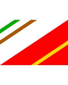 Flag: Municipal flag of Banín village |  landscape flag | 1.35m² | 14.5sqft | 90x150cm | 3x5ft 