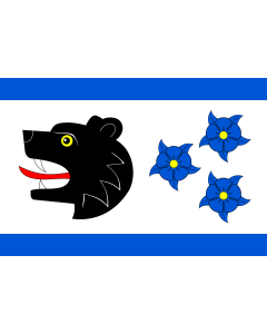 Bandera de  Bartošovice v Orlických horách CZ | This W3C-unspecified vector image was created with Inkscape | Bartošovice v Orlických horách |  bandera horizontal | 1.35m² | 90x150cm 