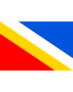 Flag: Batelov  town in Czechia |  landscape flag | 2.16m² | 23sqft | 120x180cm | 4x6ft 