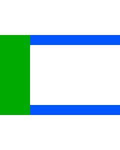 Flag: Municipal flag of Bílý Kostel nad Nisou village |  landscape flag | 2.16m² | 23sqft | 120x180cm | 4x6ft 