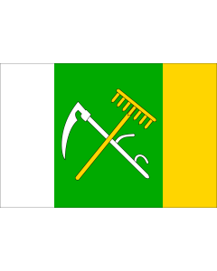 Flag: Municipal flag of Blatnička village |  landscape flag | 1.35m² | 14.5sqft | 90x150cm | 3x5ft 