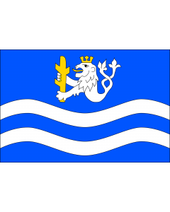 Flag: Municipal flag of Bohušovice nad Ohří town |  landscape flag | 1.35m² | 14.5sqft | 90x150cm | 3x5ft 