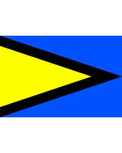 Flag: Boranovice | Bořanovice  village in Czechia |  landscape flag | 1.35m² | 14.5sqft | 90x150cm | 3x5ft 