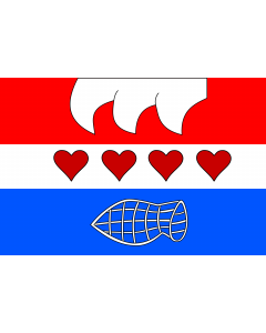 Flag: Municipal flag of Borovnice village |  landscape flag | 2.16m² | 23sqft | 120x180cm | 4x6ft 