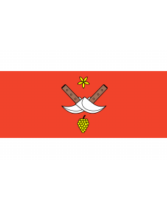 Flag: Brno-Chrlice |  landscape flag | 1.35m² | 14.5sqft | 90x150cm | 3x5ft 