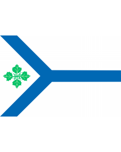 Flag: Brno-jih |  landscape flag | 1.35m² | 14.5sqft | 90x150cm | 3x5ft 
