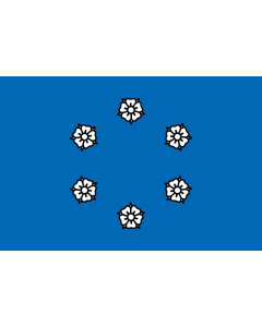 Flag: Brno-Komín |  landscape flag | 1.35m² | 14.5sqft | 90x150cm | 3x5ft 