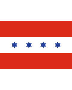 Flag: Brno-sever |  landscape flag | 1.35m² | 14.5sqft | 90x150cm | 3x5ft 