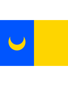 Flag: Municipal flag of Brozany nad Ohří market town |  landscape flag | 1.35m² | 14.5sqft | 90x150cm | 3x5ft 