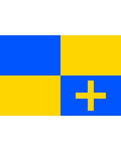 Flag: Budyne nad Ohri | Budyně nad Ohří  town in Czechia |  landscape flag | 2.16m² | 23sqft | 120x180cm | 4x6ft 