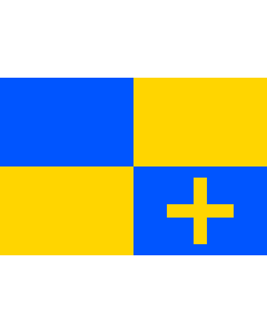 Bandera de  Budyne nad Ohri | Budyně nad Ohří  town in Czechia |  bandera horizontal | 1.35m² | 90x150cm 