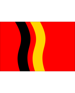 Flag: Municipal flag of Bystré town |  landscape flag | 2.16m² | 23sqft | 120x180cm | 4x6ft 