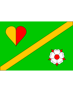 Flag: Cenkovice | Coat of arms |  landscape flag | 2.16m² | 23sqft | 120x180cm | 4x6ft 