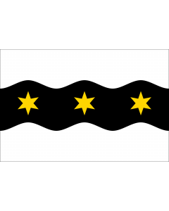Flag: Municipal flag of ?erná Voda village |  landscape flag | 1.35m² | 14.5sqft | 90x150cm | 3x5ft 