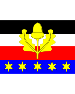 Flag: Municipal flag of Černousy village |  landscape flag | 2.16m² | 23sqft | 120x180cm | 4x6ft 