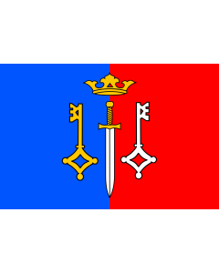 Flag: Ceske Petrovice CZ | Coat of arms |  landscape flag | 1.35m² | 14.5sqft | 90x150cm | 3x5ft 